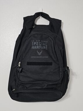 U.S. Air Force Special Warfare Black Backpack Large Tactical Travel Gym Bag